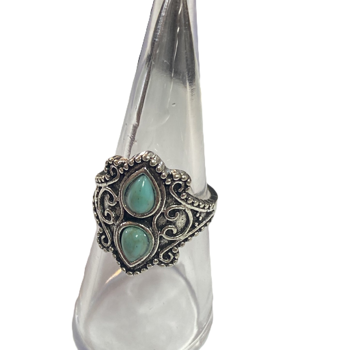 BeMore Boho Series : Turquoise series Rings : Double Crown