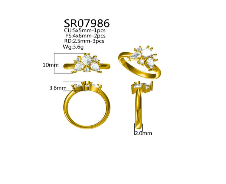 BeMore Elegance Series: Deep Blue Ring