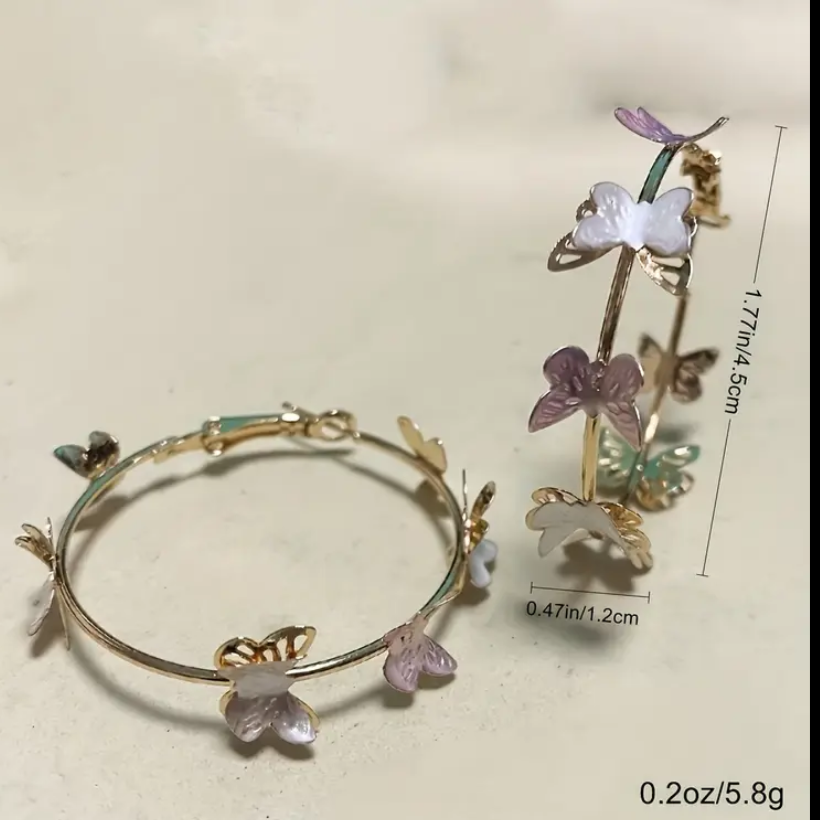 BeMore Budget Series : Adorable butterfly hoops