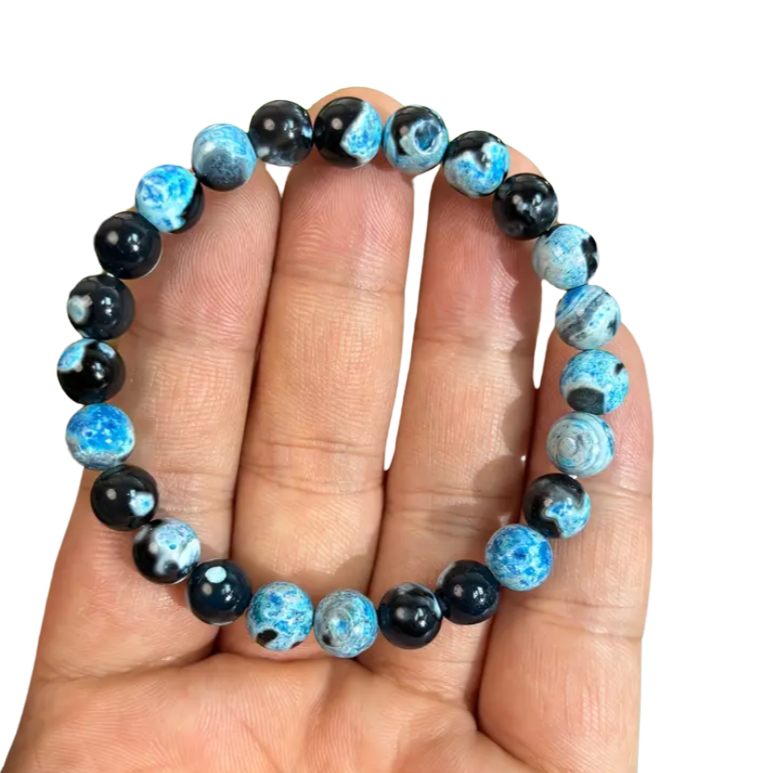 BeMore Mystic Series : Memory - blue fire agate