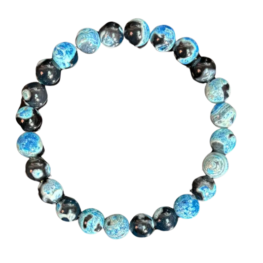 BeMore Mystic Series : Memory - blue fire agate