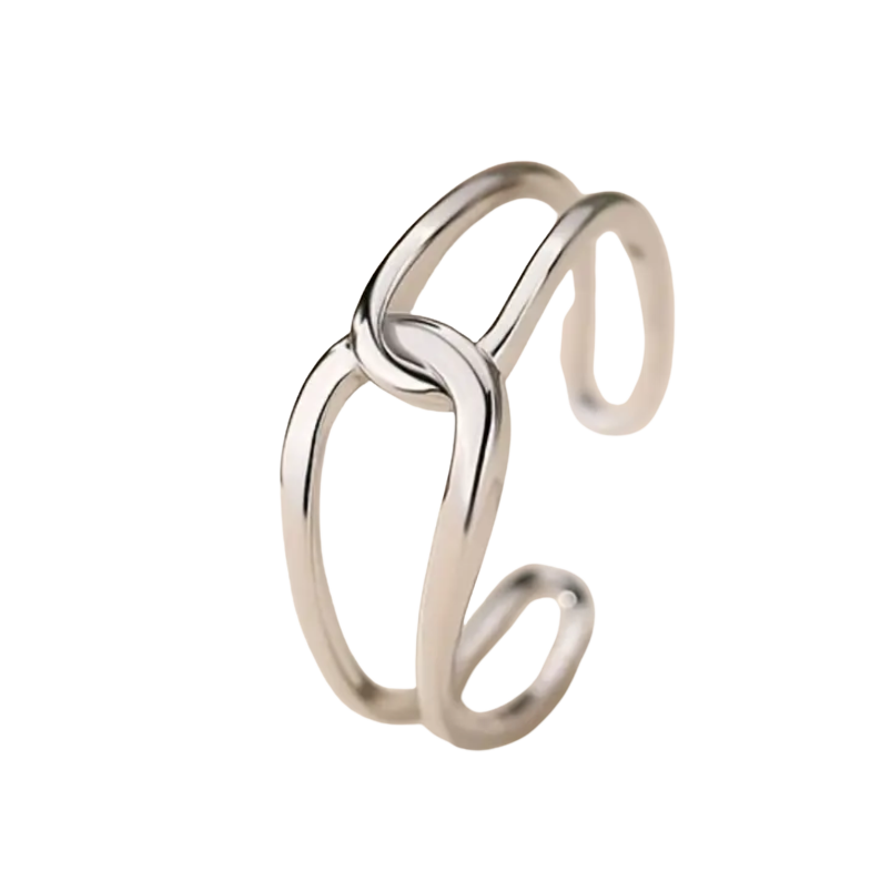 BeMore Elegance Series : 925 Silver Entanglement Ring