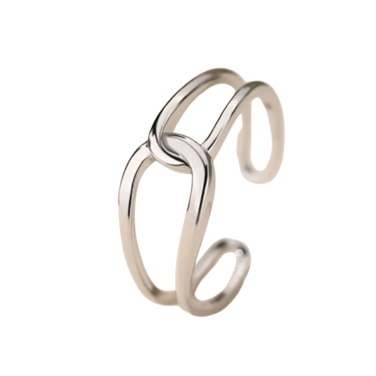 BeMore Elegance Series : 925 Silver Entanglement Ring
