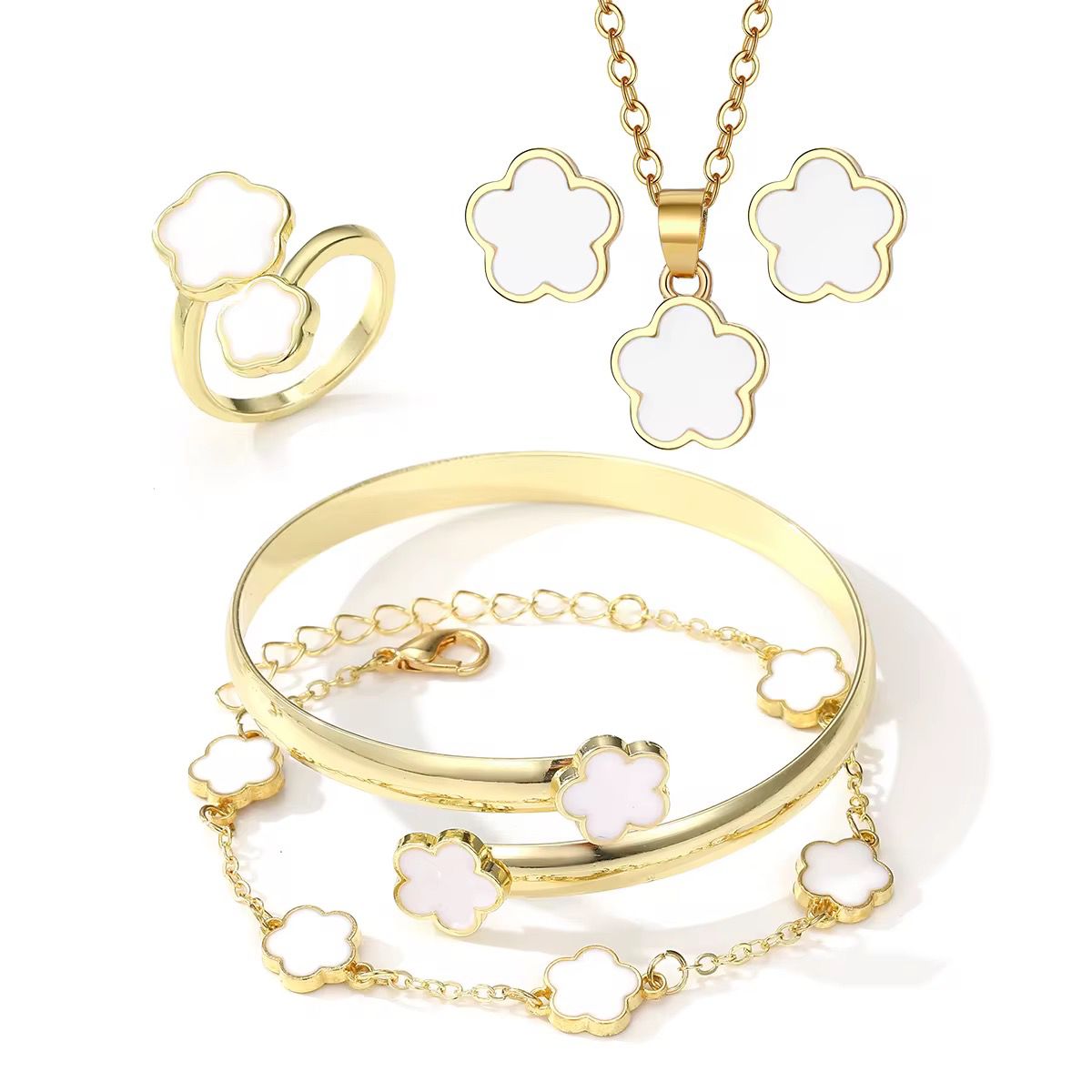 BeMore Budget Series: Flower Jewelry Set – 5 Pieces