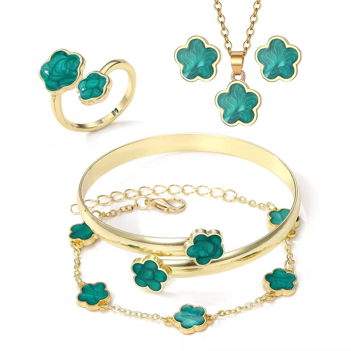 BeMore Budget Series: Flower Jewelry Set – 5 Pieces