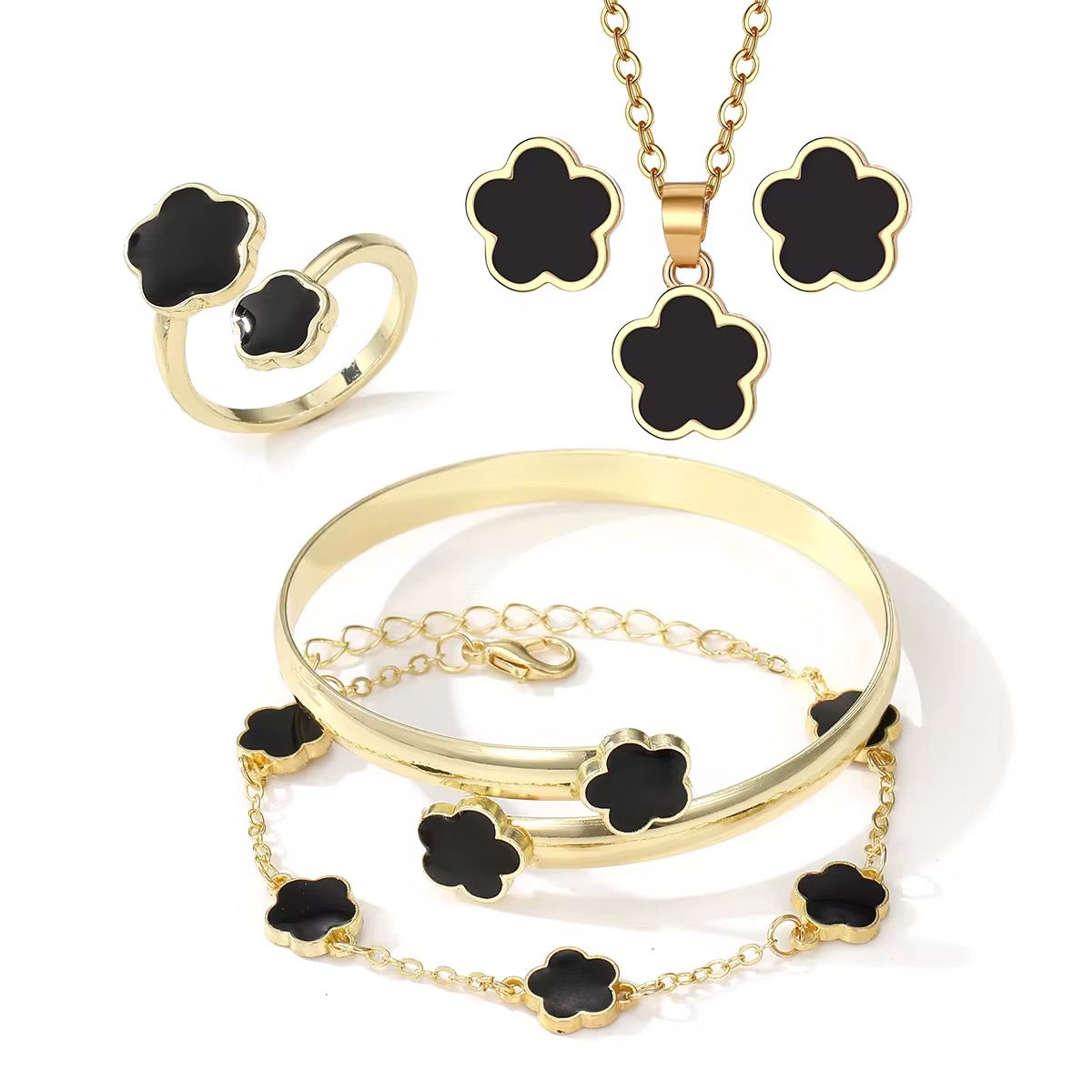 BeMore Budget Series: Flower Jewelry Set – 5 Pieces