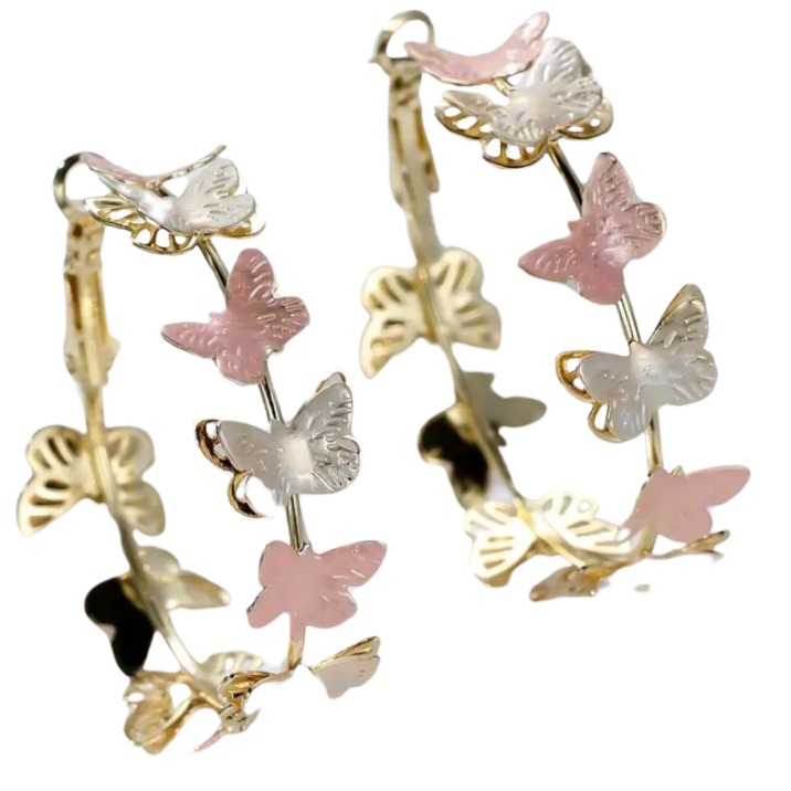 BeMore Budget Series : Adorable butterfly hoops