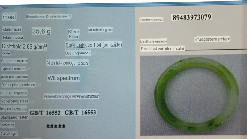 BeMore Mystic Series : Jade armband 35,6gr