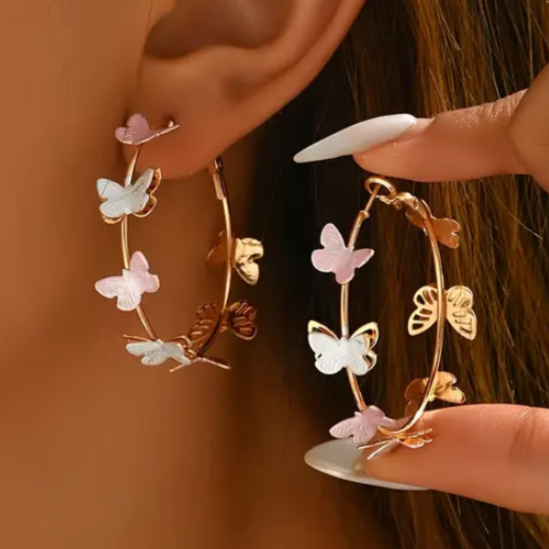 BeMore Budget Series : Adorable butterfly hoops