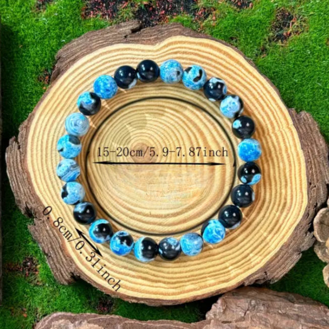 BeMore Mystic Series : Memory - blue fire agate