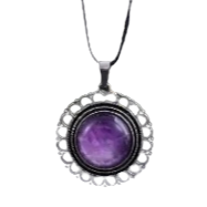 BeMore Mystic Series : Leather necklace with Natural Stone