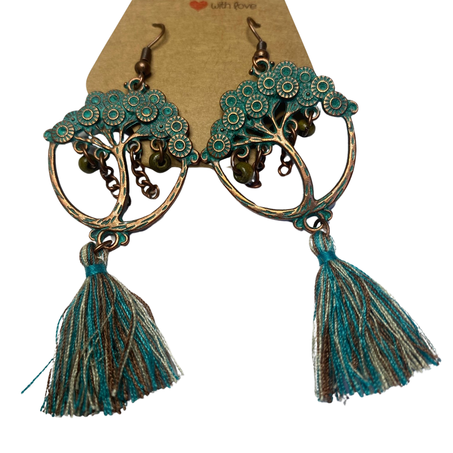 BeMore Boho Series : Copper-like earrings bohemian unique pair style 11