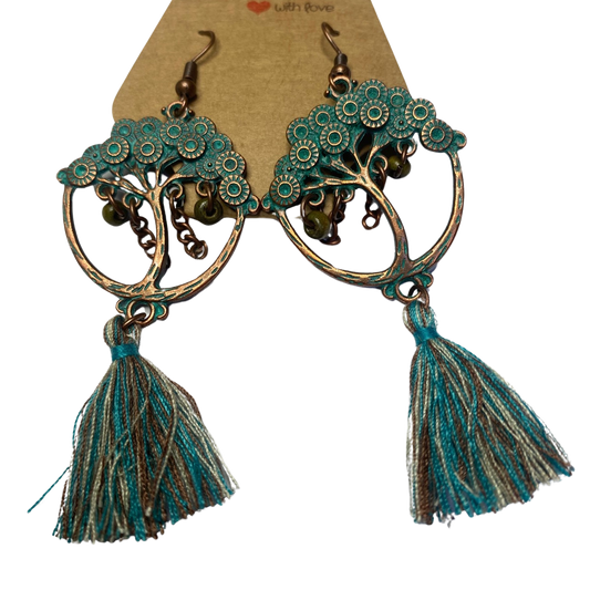 BeMore Boho Series : Copper-like earrings bohemian unique pair style 11