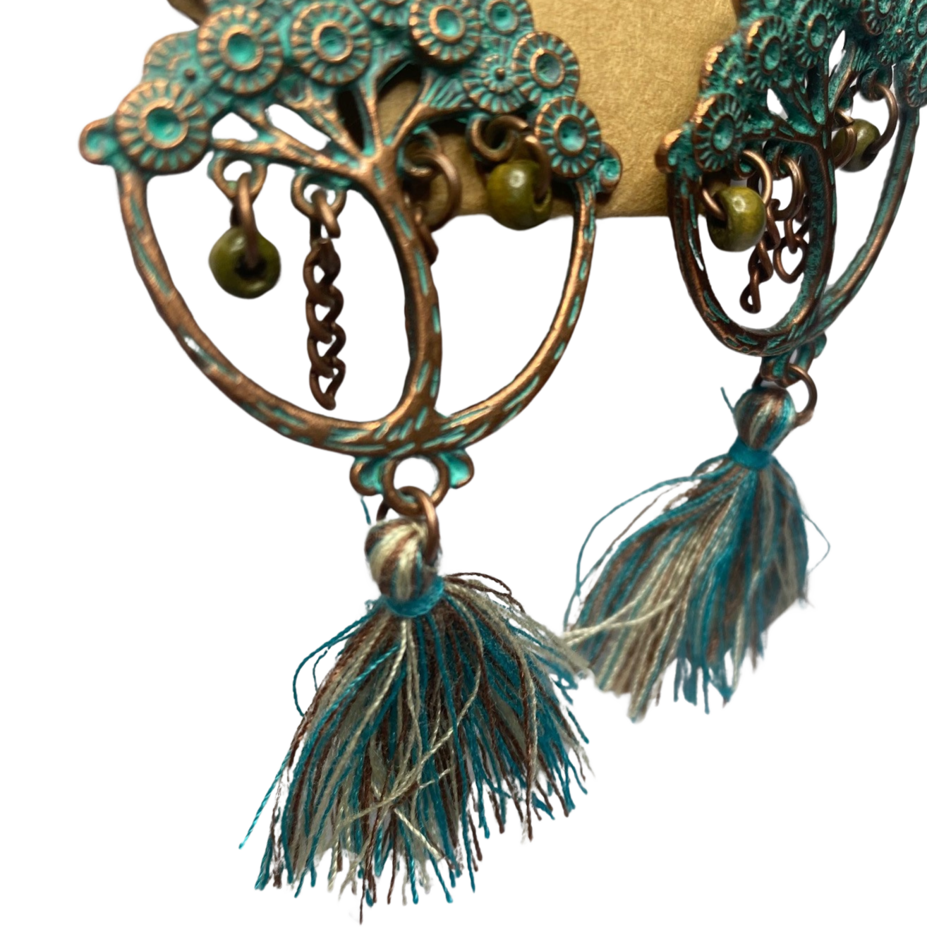 BeMore Boho Series : Copper-like earrings bohemian unique pair style 11