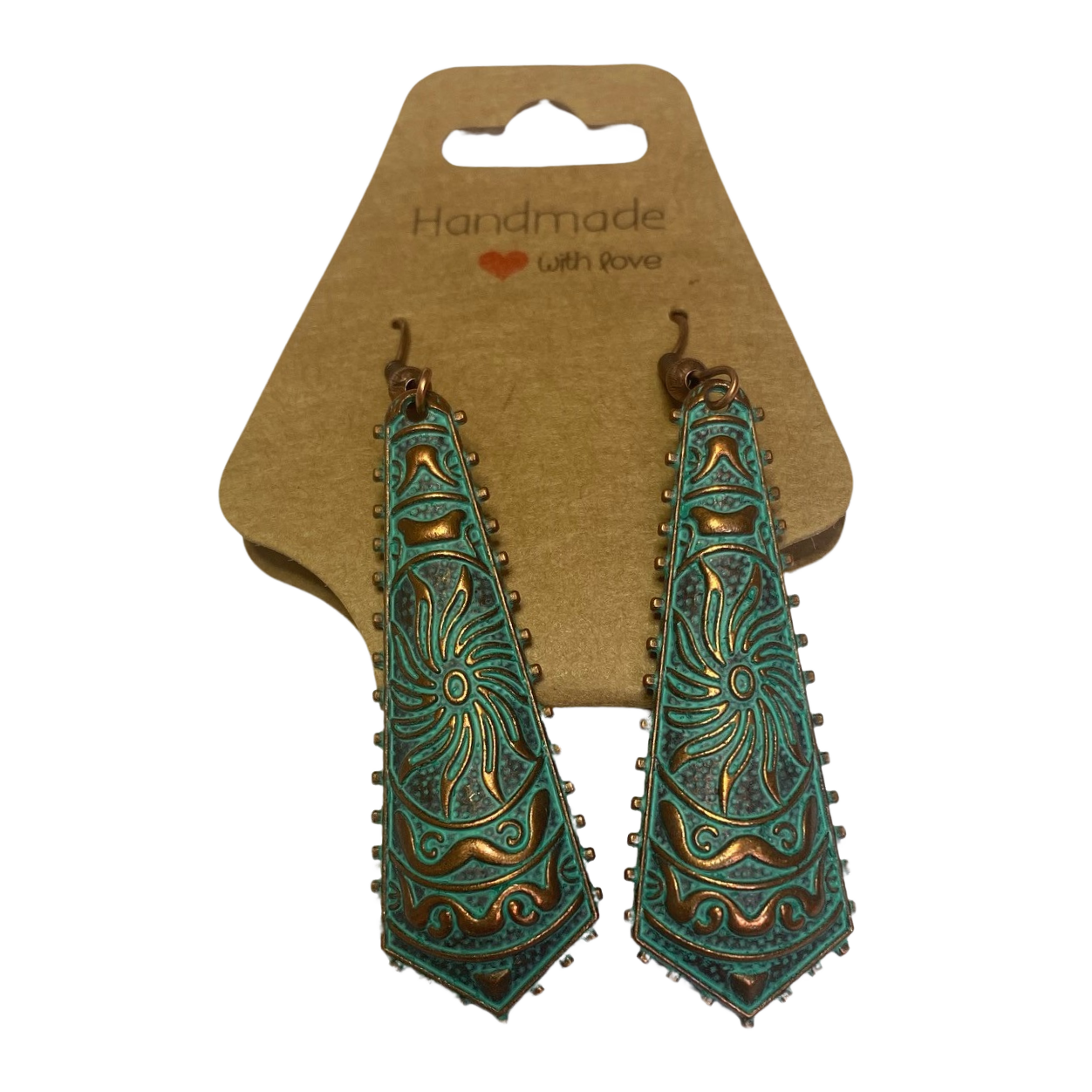 BeMore Boho Series : Copper-like earrings bohemian unique pair style 1