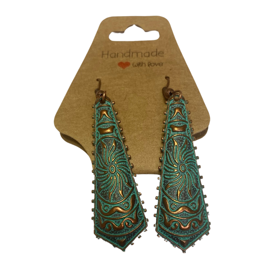BeMore Boho Series : Copper-like earrings bohemian unique pair style 1