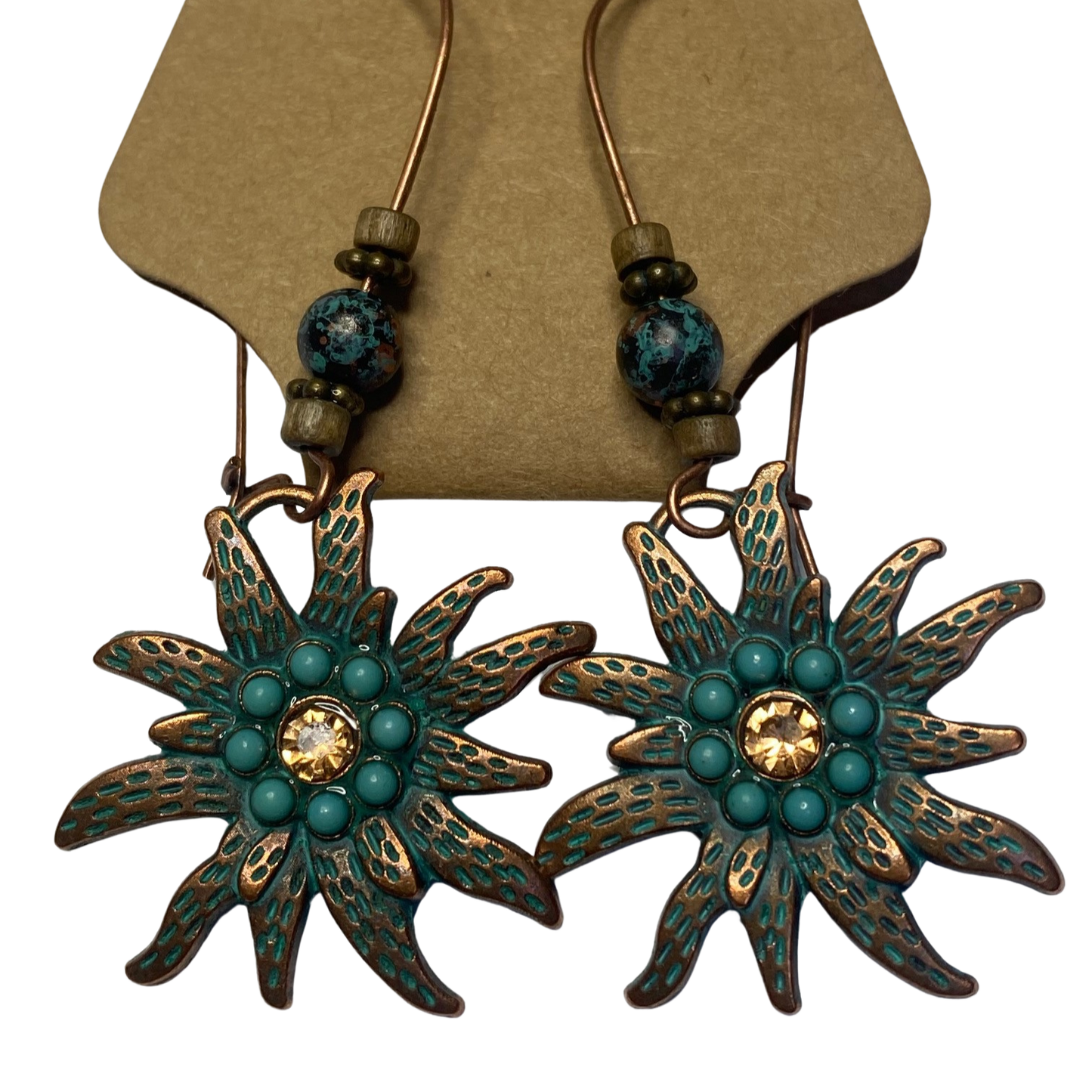 BeMore Boho Series : Copper-like earrings bohemian unique pair style 12
