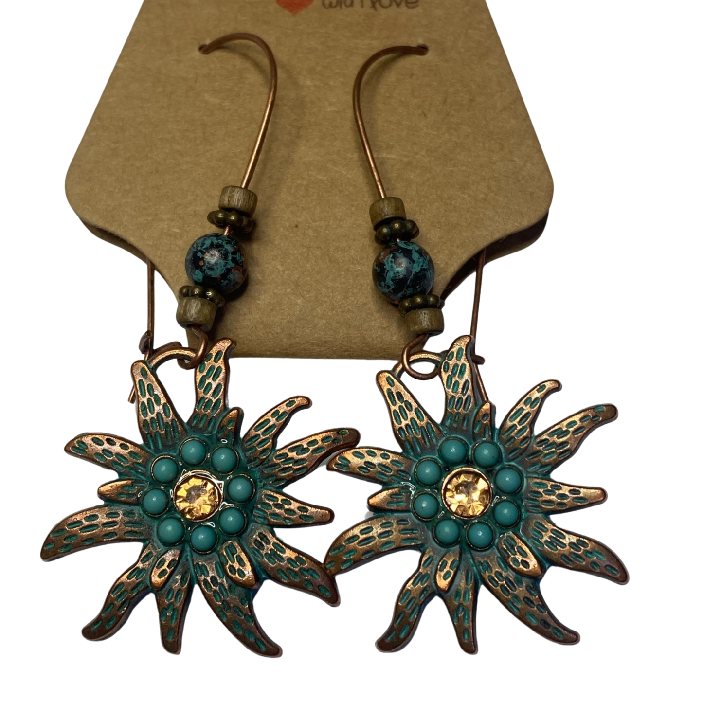 BeMore Boho Series : Copper-like earrings bohemian unique pair style 12