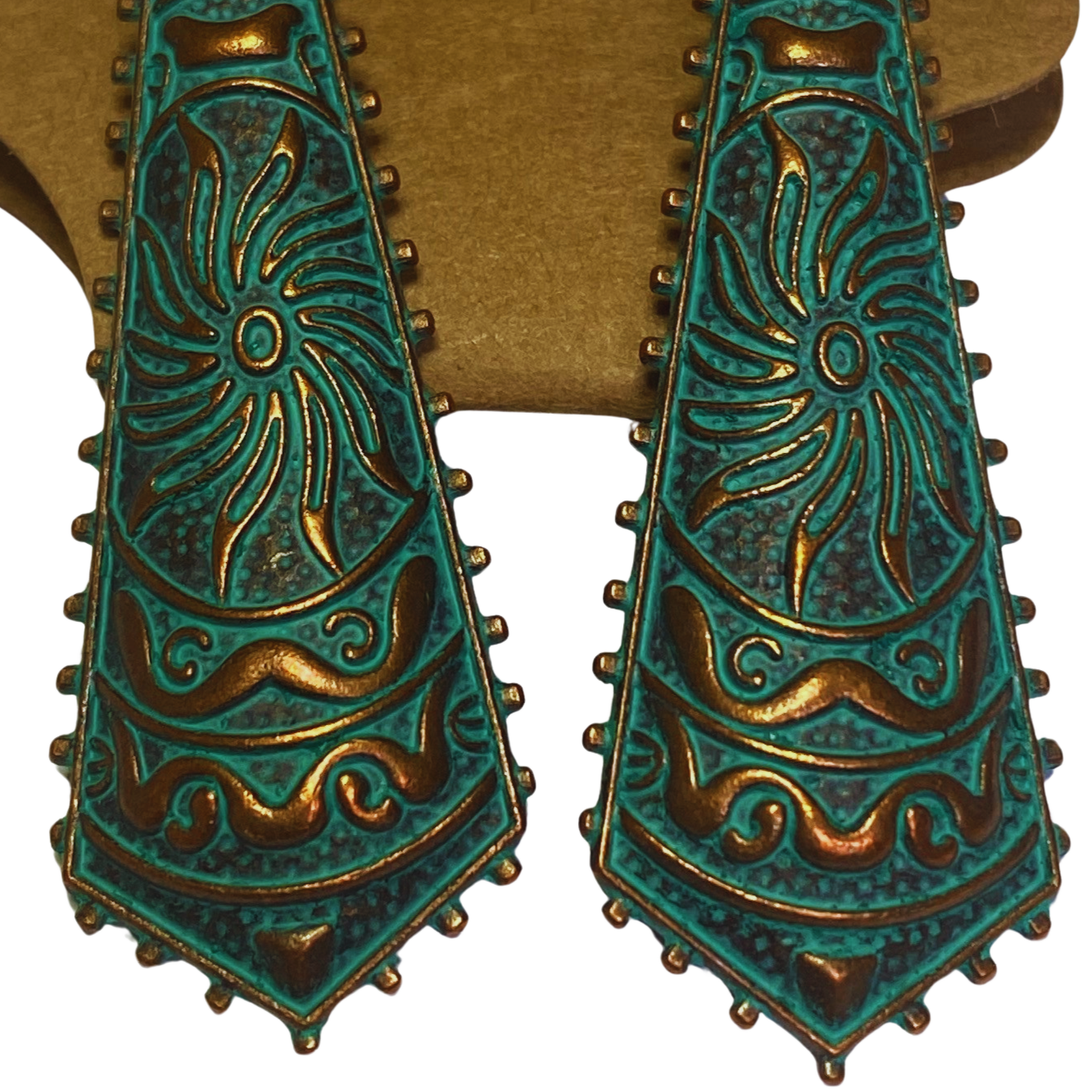 BeMore Boho Series : Copper-like earrings bohemian unique pair style 1