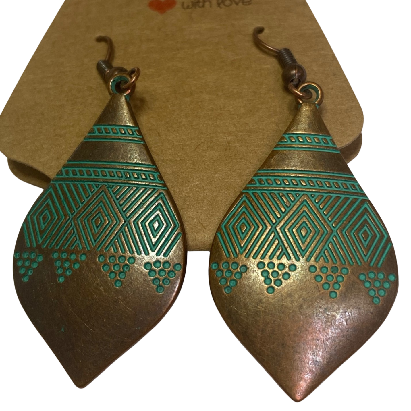 BeMore Boho Series : Copper-like earrings bohemian unique pair style 2