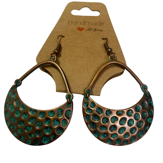 BeMore Boho Series : Copper-like earrings bohemian unique pair style 4