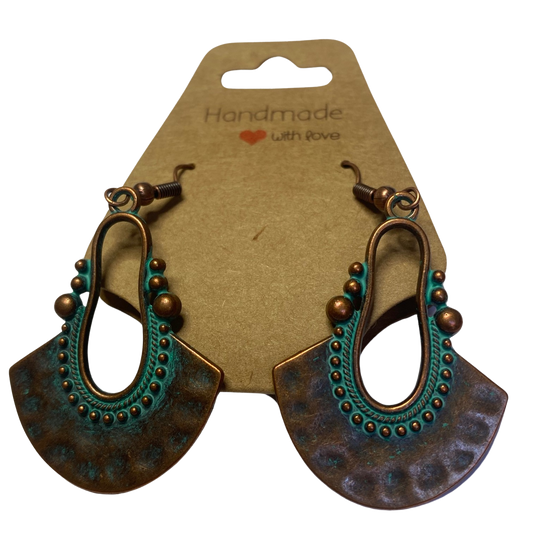 BeMore Boho Series : Copper-like earrings bohemian unique pair style 8
