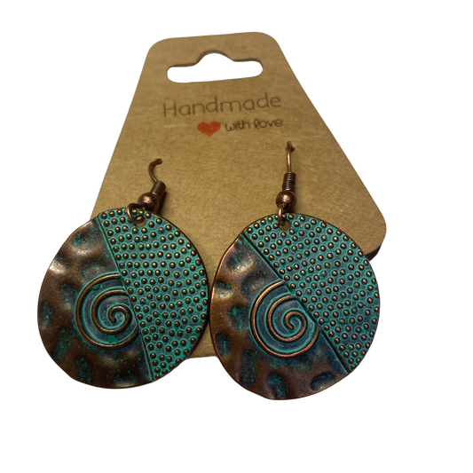 BeMore Boho Series : Copper-like earrings bohemian unique pair style 9