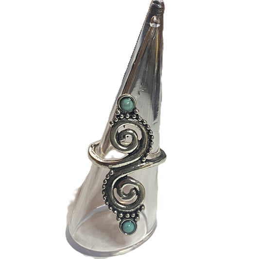 BeMore Boho Series : Turquoise series Rings : Swirl