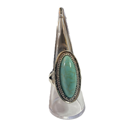 BeMore Boho Series : Turquoise series Rings : Big Oval Marble