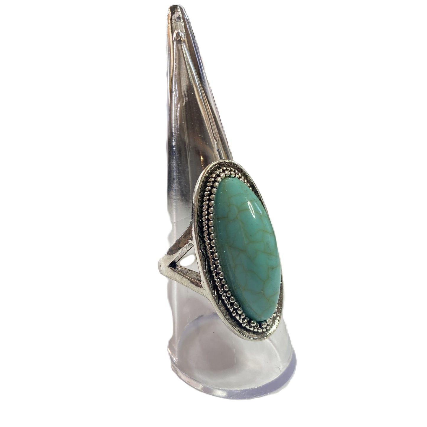 BeMore Boho Series : Turquoise series Rings : Big Oval Marble