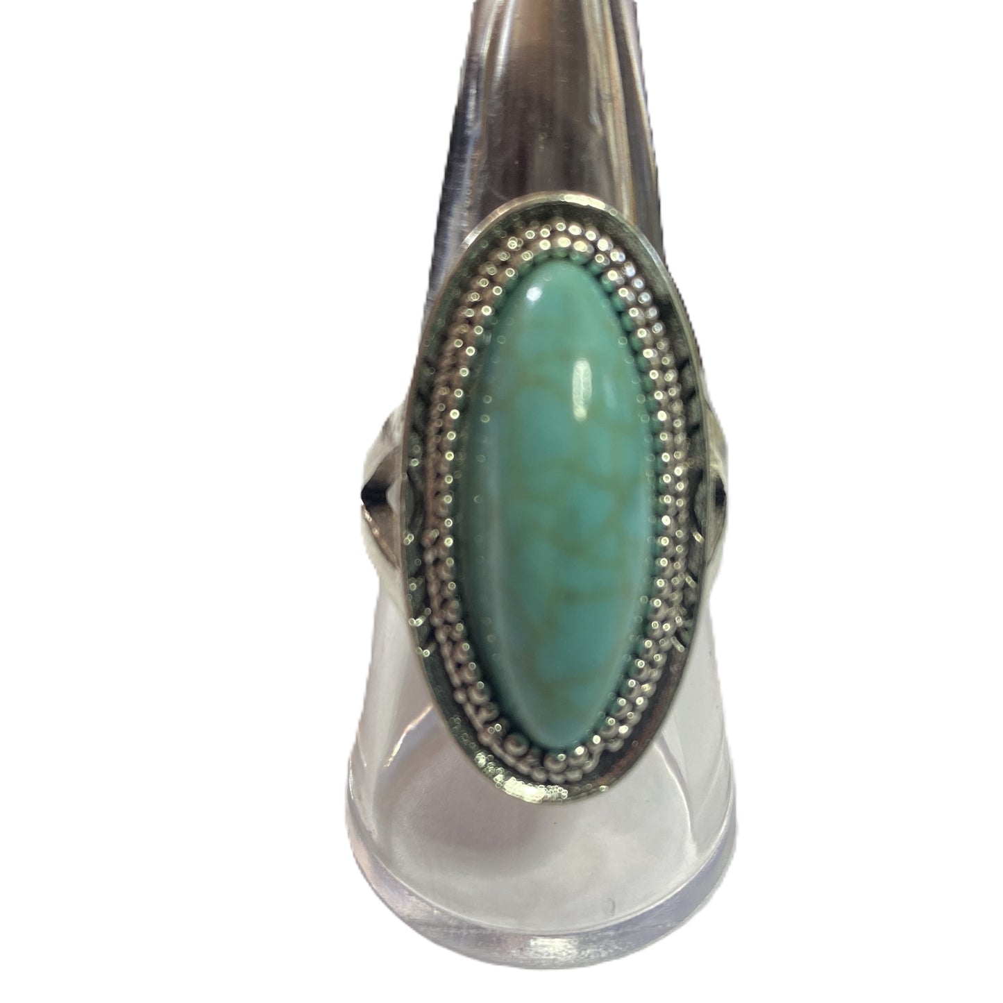 BeMore Boho Series : Turquoise series Rings : Big Oval Marble