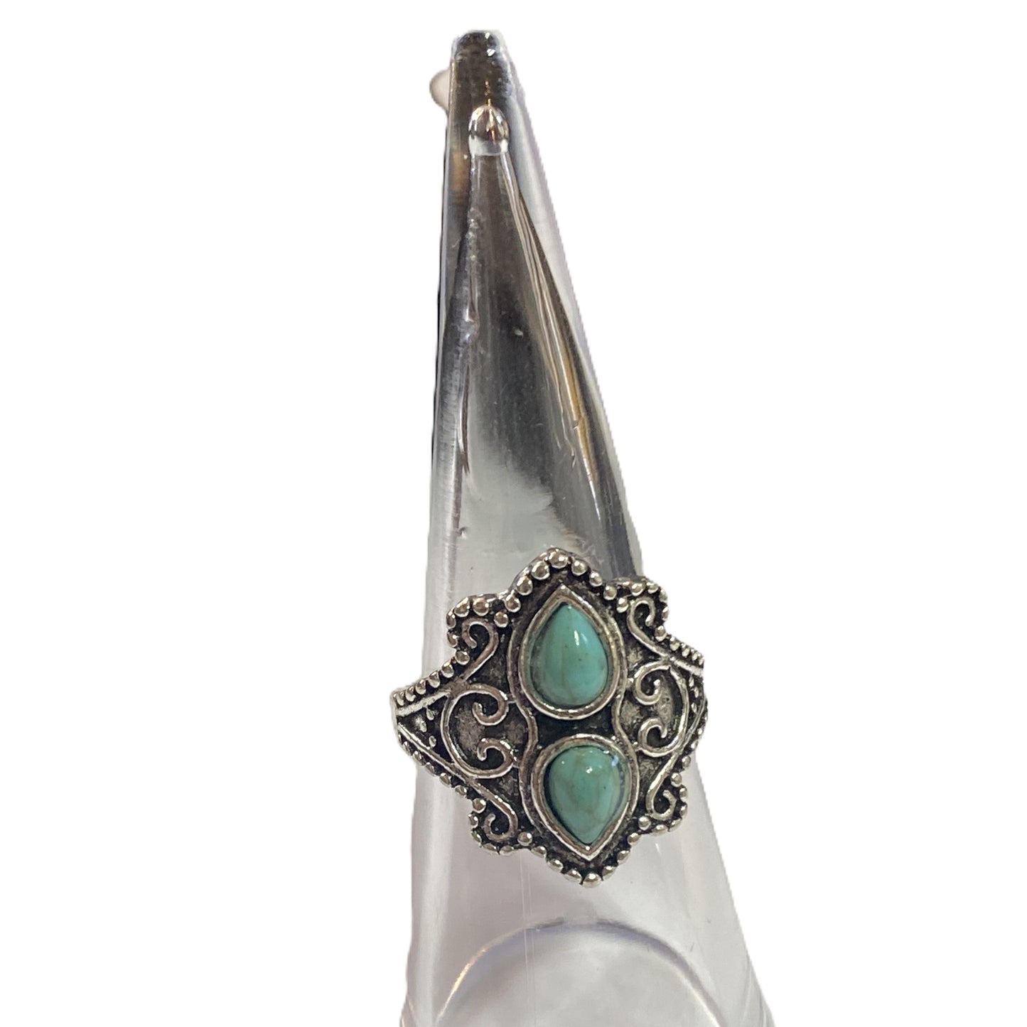 BeMore Boho Series : Turquoise series Rings : Double Crown