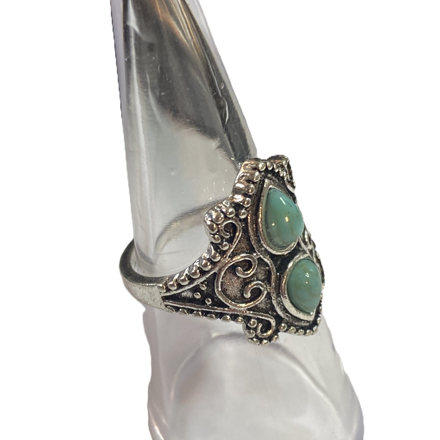 BeMore Boho Series : Turquoise series Rings : Double Crown