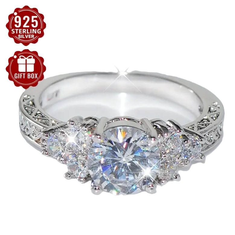 BeMore Royal Series : The Blue Beauty Silver Ring