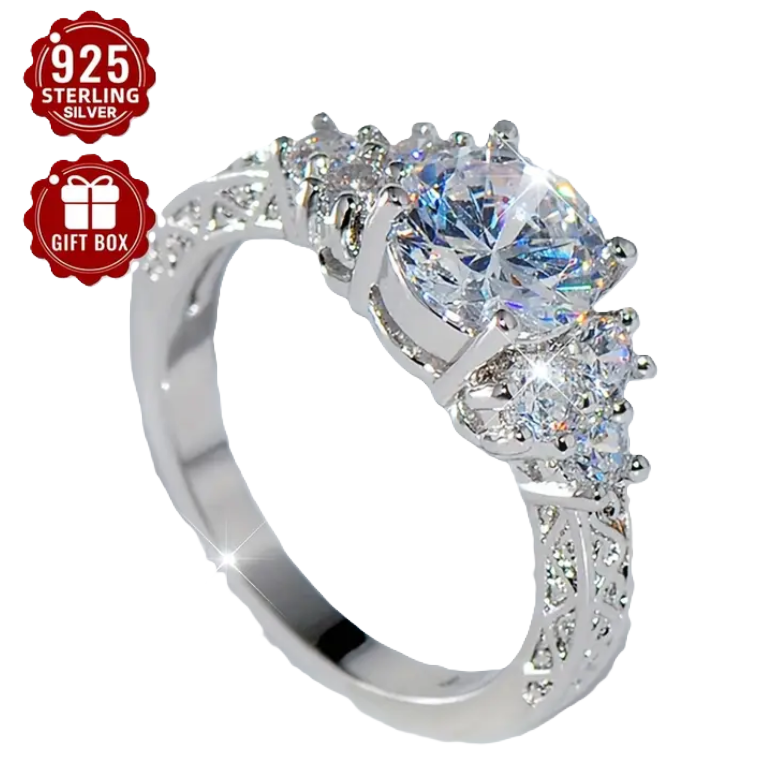 BeMore Royal Series : The Blue Beauty Silver Ring