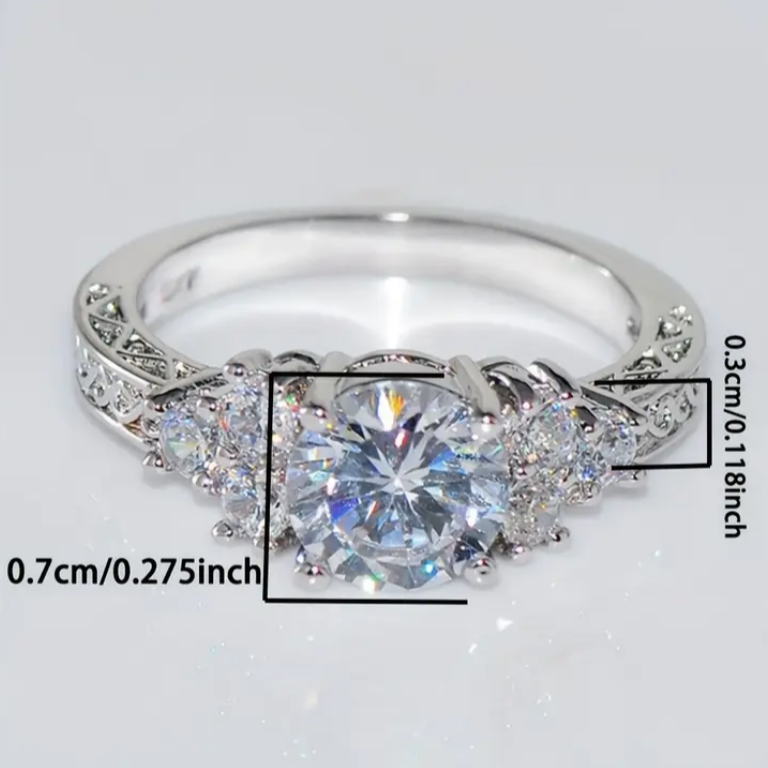 BeMore Royal Series : The Blue Beauty Silver Ring