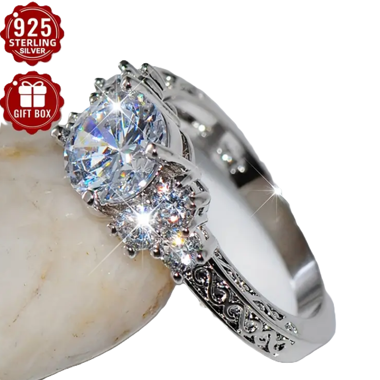 BeMore Royal Series : The Blue Beauty Silver Ring