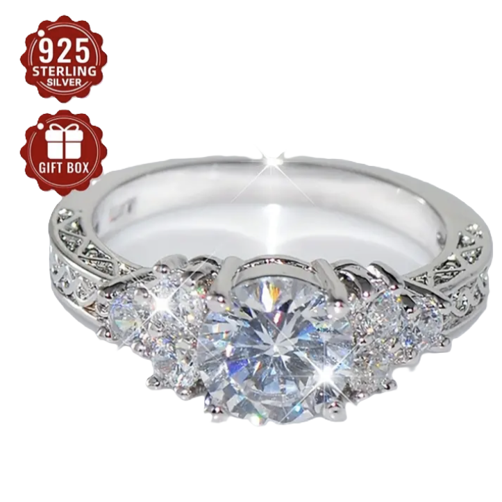 BeMore Royal Series : The Blue Beauty Silver Ring
