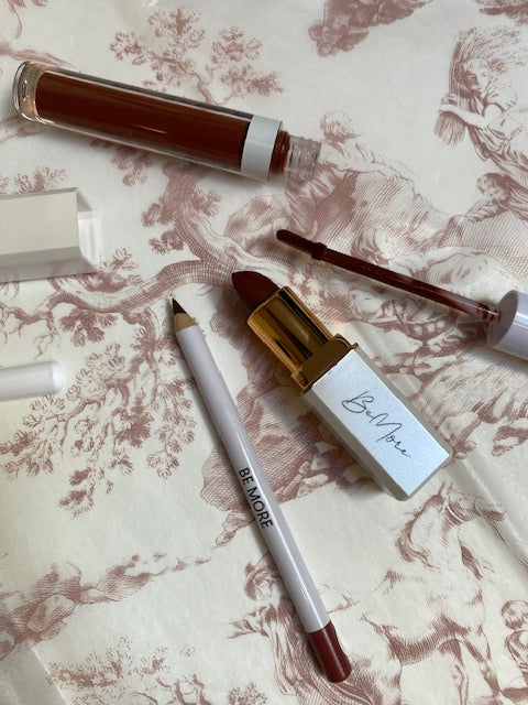 BeMore Lipstick set: lipstick, lipliner en lipgloss