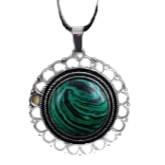 BeMore Mystic Series : Leather necklace with Natural Stone