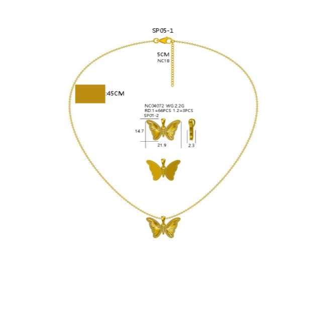 BeMore Nature Series : Silver Butterfly