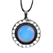 BeMore Mystic Series : Leather necklace with Natural Stone