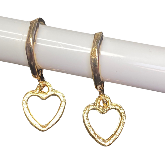 BeMore Budget Series : Open Heart Earrings  style 12