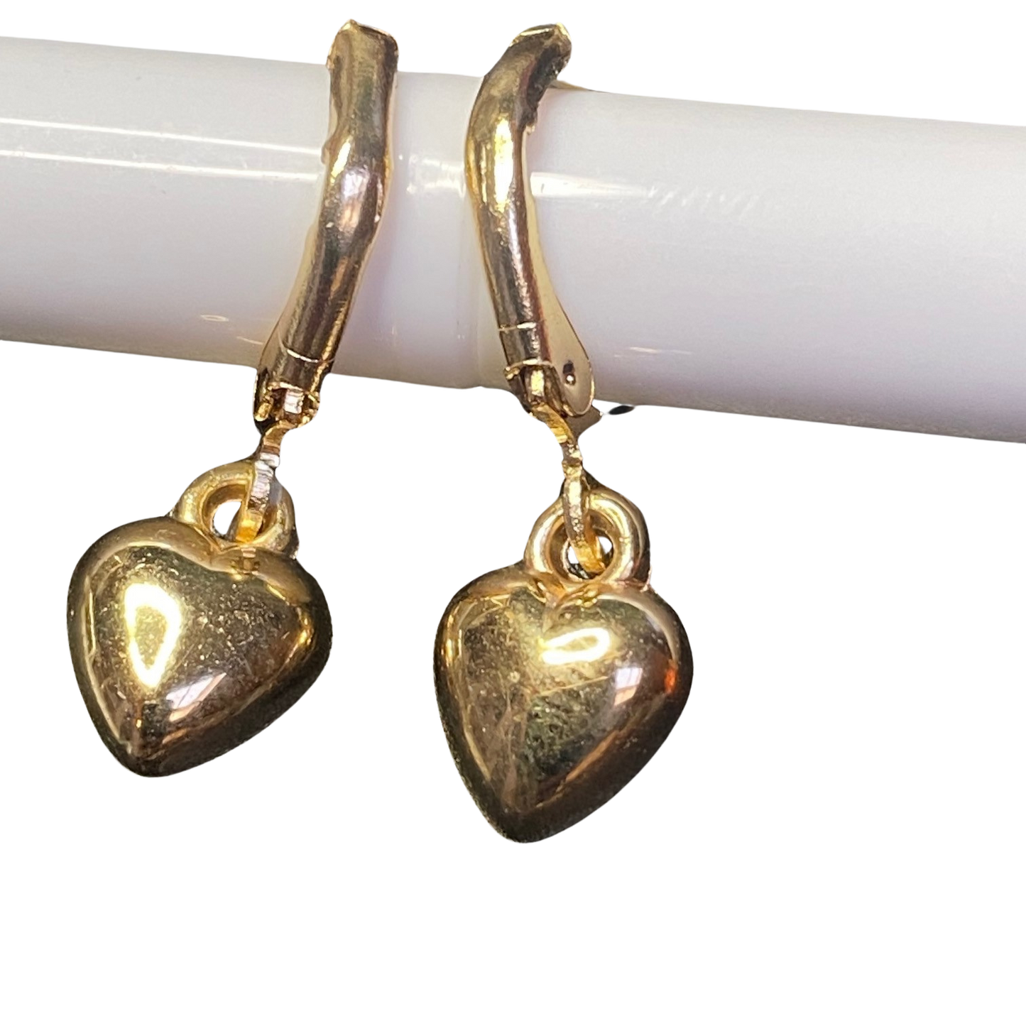 BeMore Budget Series : Golden Heart Earrings  style 8