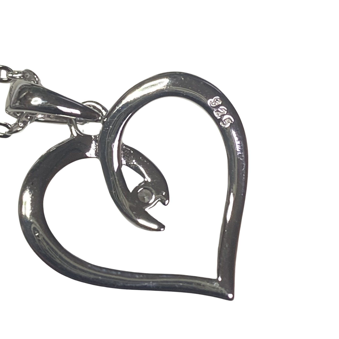 BeMore Heart Series : Silver Heart Necklace