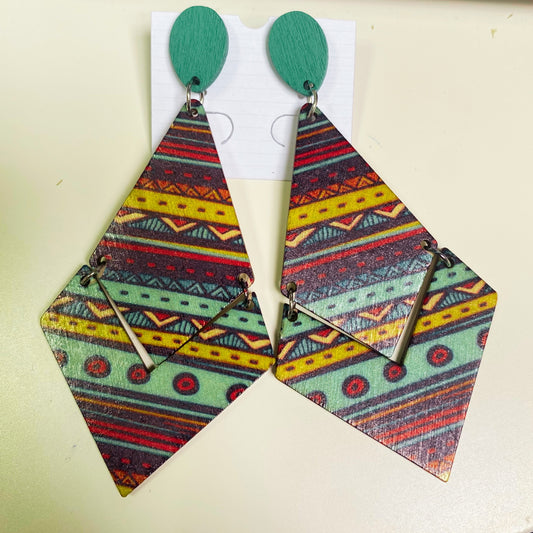 BeMore Wood Series : Wooden Earrings style 2