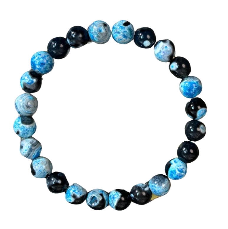 BeMore Mystic Series : Memory - blue fire agate