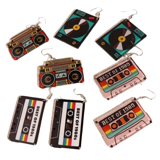 BeMore Music Series : 80's cassettes, boombox, LP-Player