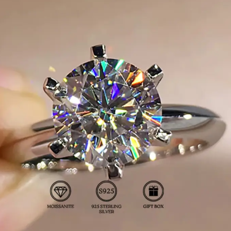 BeMore Elegance Series :  Single Stone Shine 3ct