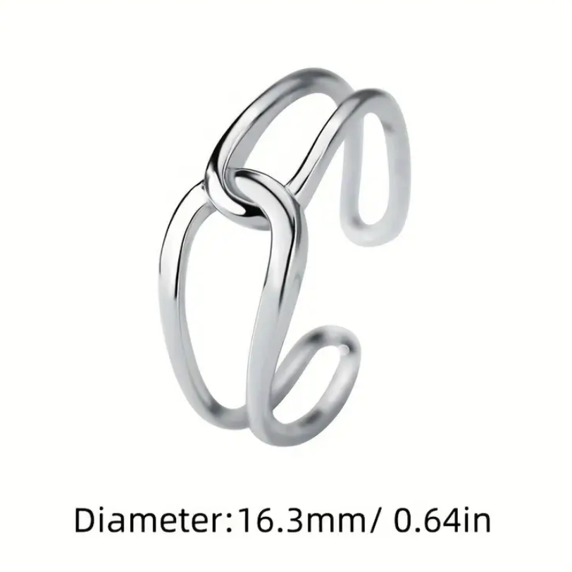 BeMore Elegance Series : 925 Silver Entanglement Ring
